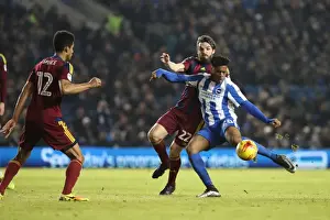 Chuba Akpom in Action: Brighton & Hove Albion vs Ipswich Town, EFL Sky Bet Championship 2017