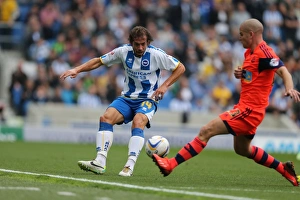 Clash at the Amex: Inigo Calderon vs Marc Tierney, Brighton & Hove Albion vs Bolton Wanderers, September 21, 2013