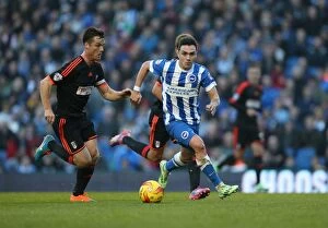 Images Dated 29th November 2014: Colunga in Action: Brighton & Hove Albion vs. Fulham (29NOV14)