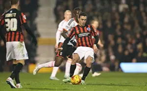Fulham 29DEC14 Prints: Colunga in Action: Fulham vs. Brighton & Hove Albion (29DEC14)