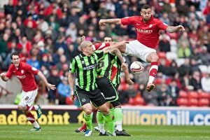 Images Dated 28th April 2012: Craig Davies in Action: Barnsley vs. Brighton & Hove Albion, Npower Championship, 28th April 2012