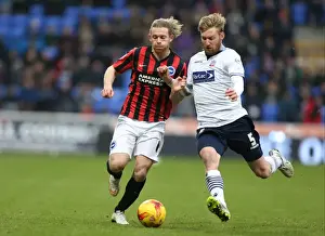 Bolton Wanderers 28FEB15 Prints: Craig Mackail-Smith in Action: Brighton and Hove Albion vs Bolton Wanderers