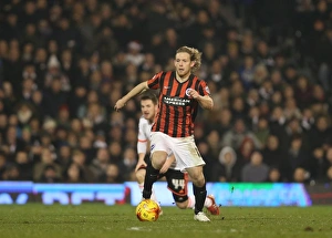 Fulham 29DEC14 Prints: Craig Mackail-Smith in Action: Fulham vs. Brighton & Hove Albion, December 2014