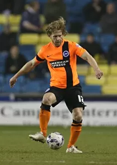 Images Dated 17th March 2015: Craig Mackail-Smith in Action: Millwall vs. Brighton and Hove Albion, Sky Bet Championship 2015