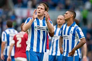 Barnsley - 25-08-2012 Prints: Craig Mackail-Smith Celebrates Goal and Applauds Fans: Brighton & Hove Albion vs Barnsley