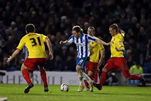 Watford - 29-12-2012 Prints: Craig Mackail-Smith Charges Forward: Brighton & Hove Albion vs