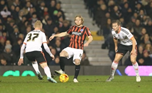 Fulham 29DEC14 Prints: Craig Mackail-Smith Faces Off in Intense Fulham vs