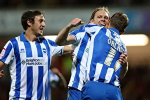 Watford - 18-09-2012 Prints: Craig Mackail-Smith Scores Penalty for Brighton & Hove Albion Against Burnley in Npower Championship (September 18)