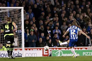 Event:bl 20121102 Prints: Craig Mackail-Smith Scores Penalty Kick: Brighton & Hove Albion Leads 1-0 vs Leeds United