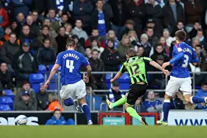 Event:bb 20130101 Prints: Craig Mackail-Smith Scores the Second Goal: Brighton & Hove Albion Leads 2-0 against Ipswich Town