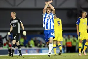 Sheffield Wednesday - 14-09-2012 Prints: Craig Mackail-Smith Scores the Winning Goal: Brighton & Hove Albion vs