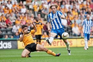 Images Dated 18th August 2012: Craig Mackail-Smith shoots Hull City Brighton HA 120818
