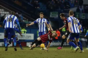 Sheffield Wednesday 14FEB15 Prints: Craig Mackail-Smith: Thrilling Moments at Sheffield Wednesday vs