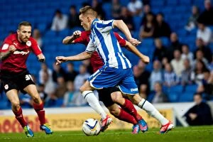 Images Dated 21st August 2012: Craig Noone's Thrilling Performance: Brighton & Hove Albion vs