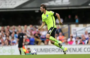 Ipswich Town 29AUG15 Prints: Dale Stephens: In Action for Brighton and Hove Albion against Ipswich Town