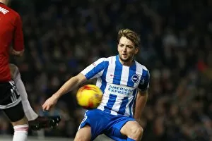 Images Dated 26th November 2016: Dale Stephens in Action: Brighton & Hove Albion vs. Fulham, EFL Sky Bet Championship (26NOV16)
