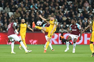 West Ham United 20OCT17 Prints: Dale Stephens in Action: Brighton and Hove Albion vs. West Ham United, Premier League 2017