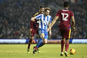 Ipswich Town 14FEB17 Prints: Dale Stephens in Action: Brighton & Hove Albion vs Ipswich Town