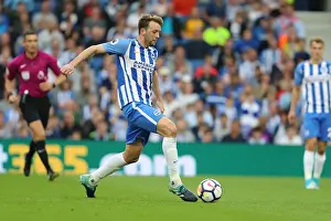 Newcastle United 24SEP17 Prints: Dale Stephens in Action: Brighton and Hove Albion vs Newcastle United