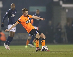 Dale Stephens in Action: Millwall vs. Brighton and Hove Albion, Sky Bet Championship 2015 (17MAR15)
