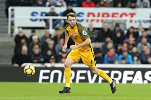 Newcastle United 30DEC17 Prints: Dale Stephens of Brighton and Hove Albion in Action Against Newcastle United (30DEC17)