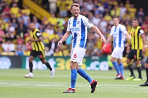 Watford Away 11AUG18 Collection: Dale Stephens of Brighton and Hove Albion in Action Against Watford in Premier League Match
