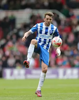 Dale Stephens: Intense Concentration during Middlesbrough vs. Brighton & Hove Albion Championship Clash, May 2015
