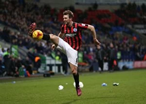 Images Dated 28th February 2015: Dale Stephens: Midfield Battle in Brighton and Hove Albion vs