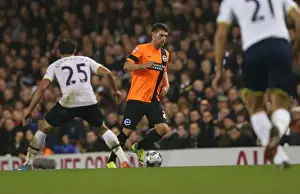 Tottenham Hotspur 29OCT14 Prints: Danny Holla of Brighton and Hove Albion Facing Off Against Tottenham Hotspur in the Capital One Cup