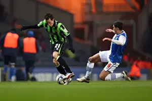 David Lopez Scores for Brighton & Hove Albion against Blackburn Rovers, Npower Championship, January 22, 2013