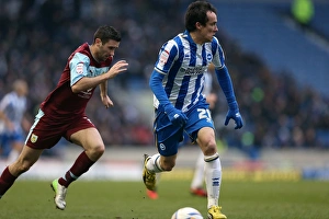 2013 Prints: David Lopez Scores for Brighton & Hove Albion Against Burnley, February 23, 2013
