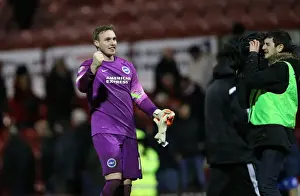 Brentford 03JAN15 Prints: David Stockdale Focused: Brighton and Hove Albion in FA Cup Clash against Brentford (03JAN15)