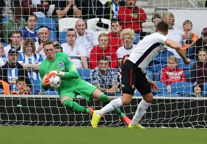Rotherham Utd 25OCT14 Prints: David Stockdale's Spectacular Save: Brighton and Hove Albion vs