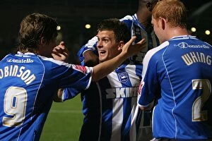 Celebration Collection: Dean Cox's Euphoric Moment: Scoring for Brighton & Hove Albion at Withdean (2007/08)
