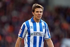 Images Dated 27th October 2012: Dean Hammond: Focused Determination at Bloomfield Rd, 2012