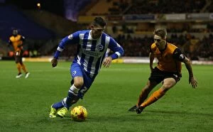 Images Dated 20th December 2014: December Showdown: Wolverhampton Wanderers vs. Brighton and Hove Albion - Holla's Determination