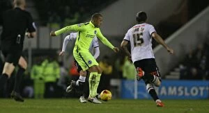 Images Dated 12th December 2015: Decisive Moment: Derby County vs. Brighton & Hove Albion at iPro Stadium (12/12/2015)