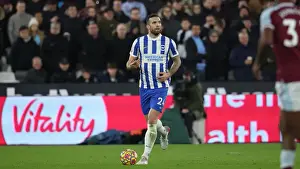 Decisive Moment: Premier League Clash between West Ham United and Brighton & Hove Albion at The London Stadium (01DEC21)