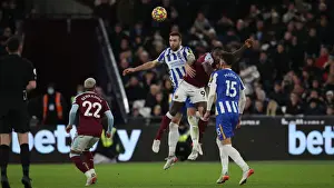 Decisive Moment: West Ham vs. Brighton - Premier League Clash at The London Stadium (01DEC21)