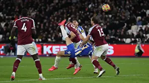 Decisive Moment: West Ham vs. Brighton - Premier League Clash at The London Stadium (01DEC21)