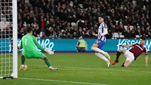 Decisive Moment: West Ham vs. Brighton - Premier League Showdown at The London Stadium (01DEC21)