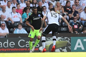 Derby County vs. Brighton and Hove Albion: EFL Sky Bet Championship Clash at iPro Stadium (06AUG16) - Intense Match Action