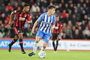 AFC Bournemouth 19SEP17 Prints: Desmond Hutchinson of Brighton and Hove Albion Faces Off Against AFC Bournemouth in the EFL Cup