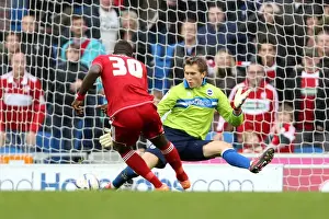 Middlesbrough - 20-10-2012 Prints: Determined Kuszczak Stands Firm Against Miller: Brighton & Hove Albion vs Middlesbrough (October 2012)