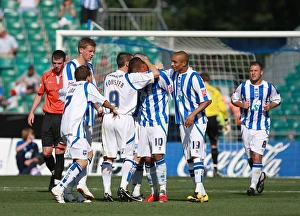 Images Dated 22nd August 2009: dickinson goal celeb stockport 01 bd