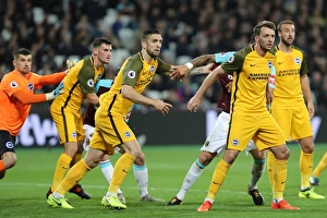 West Ham United 20OCT17 Prints: Duffy and Stephens in Action: Brighton vs. West Ham United, Premier League 2017