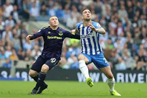 Everton 15OCT17 Prints: Duffy vs. Rooney: Clash of the Titans at the American Express Community Stadium - Brighton and Hove Albion vs