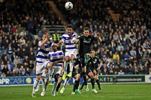 QPR 07APR17 Prints: EFL Sky Bet Championship: Intense Match Action between QPR and Brighton & Hove Albion at Loftus Road Stadium (07APR17)