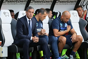 Brighton Manager Prints: EFL Sky Bet Championship: Derby County vs