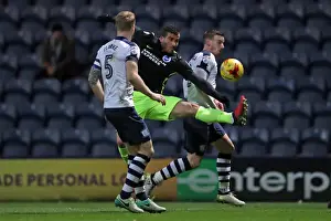 Preston North End 14JAN17 Prints: EFL Sky Bet Championship: Intense Clash between Preston North End and Brighton & Hove Albion at Deepdale (14Jan17)